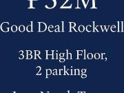 ₱52M – 3BR Rockwell Condo For Sale