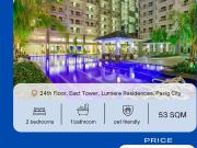 53sqm Fully Furnished 2BR for Sale LUMIERE RESIDENCES...