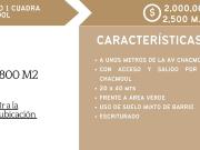 800 M2 TERRENO EN VENTA COLONIA DOCTORES II CERCA AV....