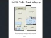806/108 Flinders Street, Melbourne Apartment for rent...