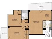 88 Redpath Avenue 2 Bedroom 1 Bath zoom floorplan