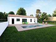 A CHASSENEUIL DU POITOU, maison 95 m² avec son terrain...