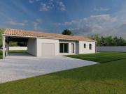 A EXIREUIL, maison 95 m² avec son terrain de 589 m2