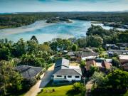 A family retreat with picturesque water views.