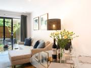 A fully furnished, one bedroom apartment with a private...