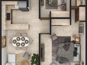 A Pasos del Mar y la Diversión. Departamento 2 Recámaras