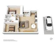 A Prime Furnished Two Bedroom Apartment in Vibrant...