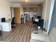 A third floor two bedroom, two bathroom apartment with...