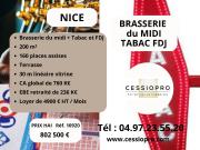 A VENDRE BRASSERIE DU MIDI AVEC TABAC ET FDJ NICE