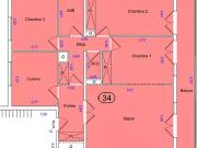 achat appartement, 78.92 m² parking