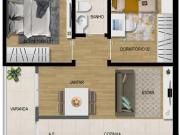 Versátil apartamento para venda em Jardim Carolina com 2...