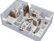 Adiana Deparamentos 61mts 2 rec 2 baño Centro Monterrey...