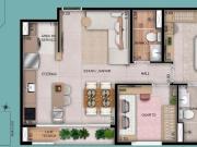 Ágio Apartamento 2 quartos 60m² Apartamento com 2 Quarto...