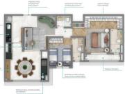 Funcional apartamento tipo para venda em Aclimação com 2...