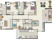 Águas Claras 3 quartos com vagas de garagem ao lado...