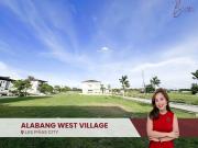 Alabang West Village Brand New Residential Lot for Sale...