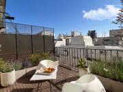 Alq depto 1 amb en Recoleta con terraza privada