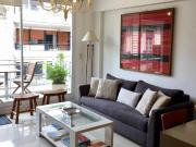 Alq depto 2 amb amoblado en Recoleta con balcón