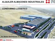 ALQUILER ALMACEN EN CONDOMINIO INDUSTRIAL NESTOR GAMBETA...