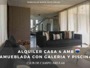 ALQUILER CASA 4 AMB AMOBLADA CLUB CAMPO AREA 60