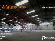 ALQUILER DE BODEGA 2.280M2 VÍA PERIMETRAL GUAYAQUIL. ECUADOR