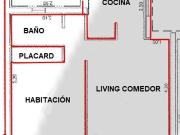 Alquiler de Departamento 1 Habitación en Godoy Cruz