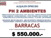 Alquiler de Duplex 2 ambientes en Barracas