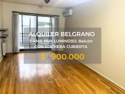 Alquiler departamento 3 ambientes c/cochera Belgrano