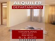 ALQUILER DEPARTAMENTO PIEDRA SANTA YANAHUARA