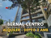ALQUILER DEPTO 2 AMBIENTES EN BERNAL CENTRO