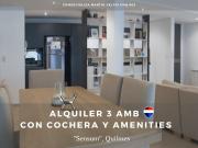 ALQUILER DEPTO 3 AMB COCHERA Y AMENITIES QUILMES