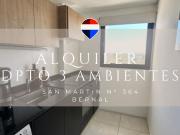 ALQUILER DEPTO 3 AMB CON COCHERA BERNAL CENTRO