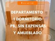 ALQUILER Dto 1 dorm. en PB c/Patio SIN EXPENSAS, Zona...