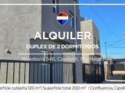 ALQUILER DUPLEX EN CIPOLLETTI