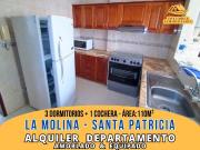Alquiler La Molina SANTA PATRICIA Departamento AMOBLADO...