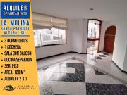 Alquiler La Molina SANTA PATRICIA Departamento de 3 Dorm...