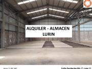 ALQUILER LOCAL INDUSTRIAL GARDENIAS LURIN 5,200 M2