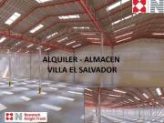 ALQUILER LOCAL/ALMACEN VILLA EL SALVADOR 10, 000 M2