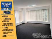 Alquiler Miraflores PARDO Oficina de 1 Ambiente + 1 Baño...