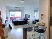 Alquiler monoambiente amoblado + cochera en Núñez