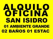 ALQUILER OFICINA 01 AMBIENTE AMPLIO + 01 COCHERA SAN ISIDRO