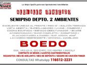 ALQUILER OFRECIDO SEMIPISO 2 AMBIENTES