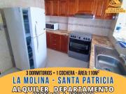 Alquiler SANTA PATRICIA Departamento AMOBLADO & EQUIPADO...