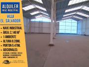 Alquiler VILLA EL SALVADOR Nave Industrial de 2,149m² 1...