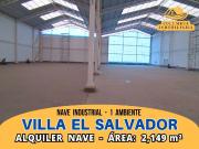 Alquiler VILLA EL SALVADOR Nave Industrial de 2,149m² 1...