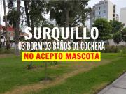 ALQUILO $700 1 AÑO 03 DORM 01 COCHERA URB. JORGE CHAVEZ...