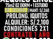 ALQUILO 75 m² – 3 DORM, 2 BAÑOS – SIN COCHERA – LINCE