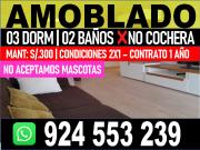ALQUILO AMOBLADO CERCA A ARAMBURU SURQUILLO