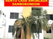 ALQUILO CASA AMOBLADA VIA SAMBORONDON KM 12