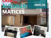 ALQUILO CASA EN MATICES DE SAMBORONDON